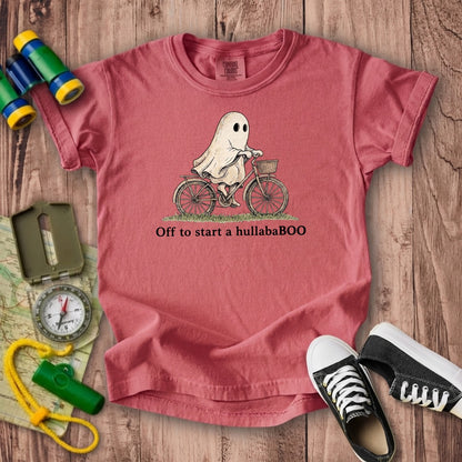 Ghost Riding a Bike Hullababoo Kids Cotton T-Shirt