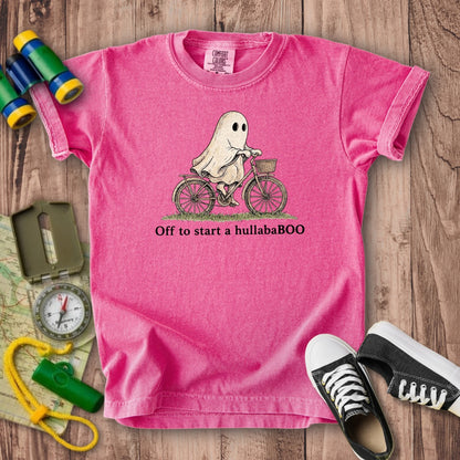 Ghost Riding a Bike Hullababoo Kids Cotton T-Shirt
