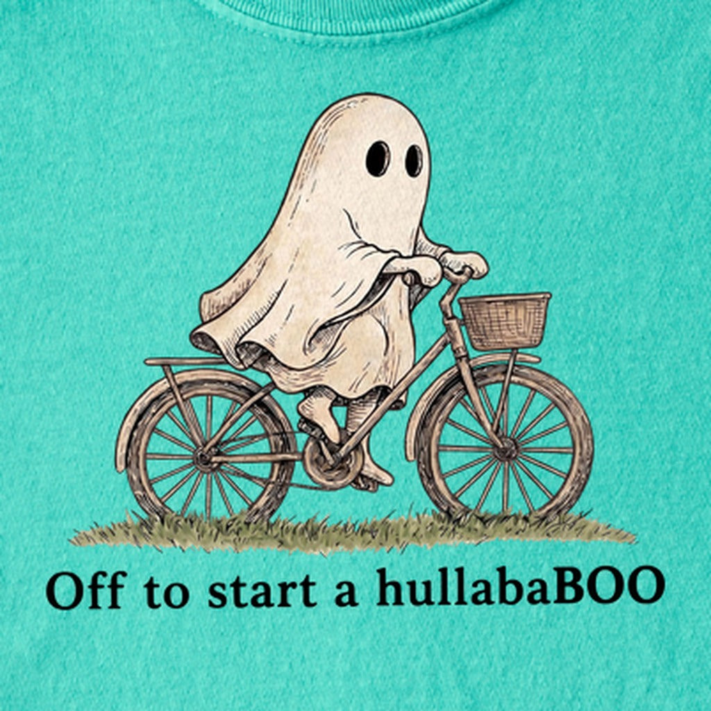 Ghost Riding a Bike Hullababoo Kids Cotton T-Shirt