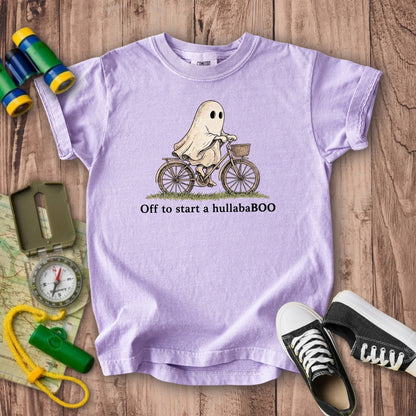 Ghost Riding a Bike Hullababoo Kids Cotton T-Shirt