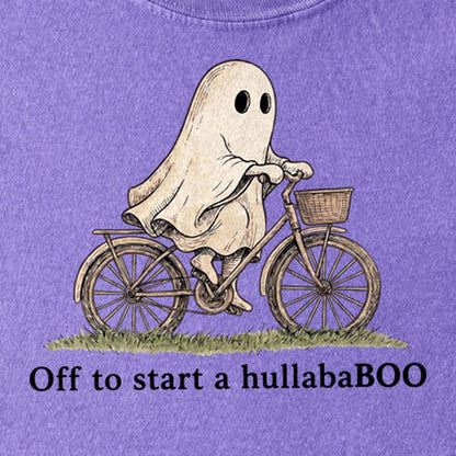 Ghost Riding a Bike Hullababoo Kids Cotton T-Shirt
