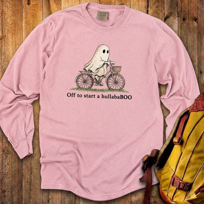 Ghost Riding a Bike Hullababoo Premium Long Sleeve