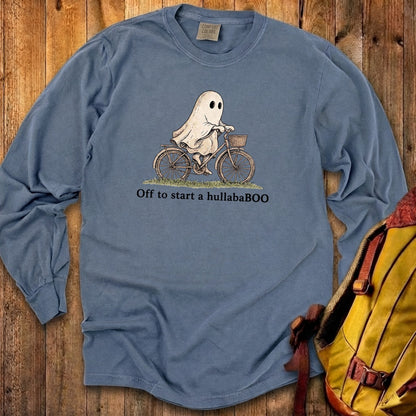 Ghost Riding a Bike Hullababoo Premium Long Sleeve