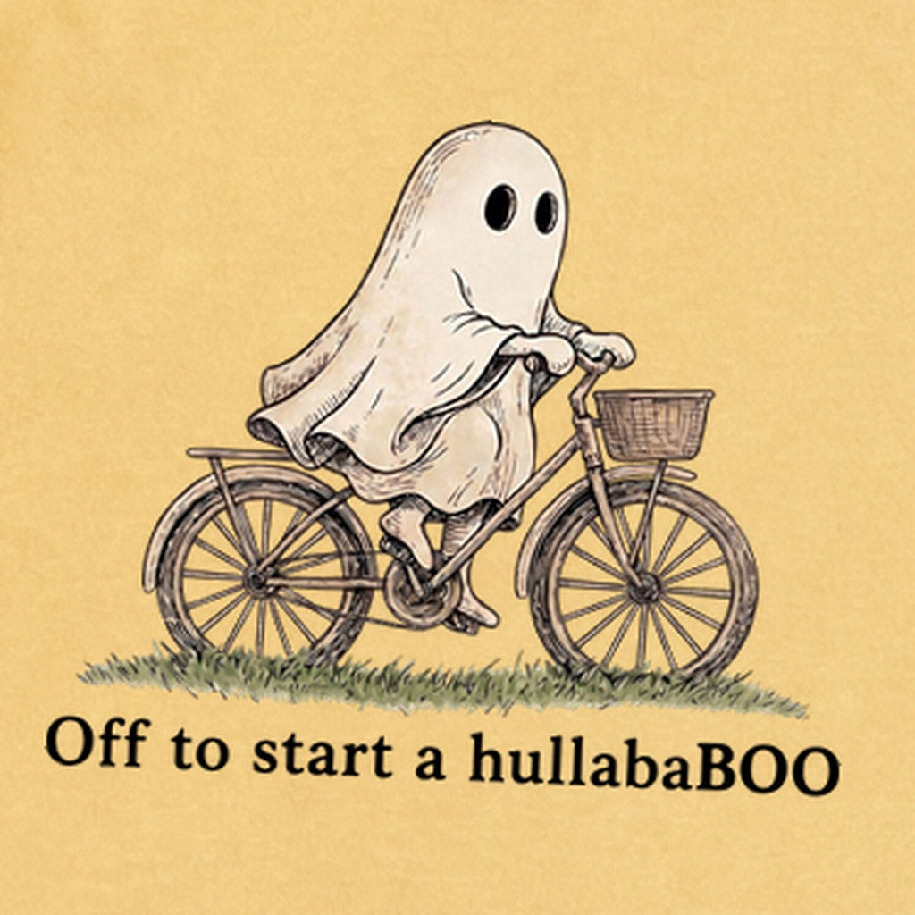 Ghost Riding a Bike Hullababoo Premium Long Sleeve