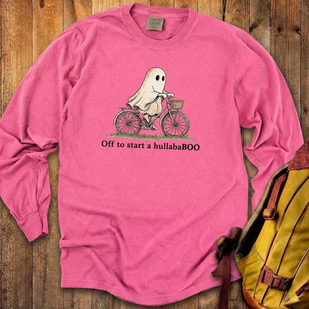 Ghost Riding a Bike Hullababoo Premium Long Sleeve