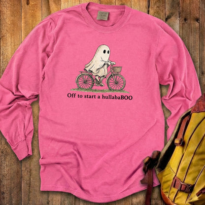 Ghost Riding a Bike Hullababoo Premium Long Sleeve