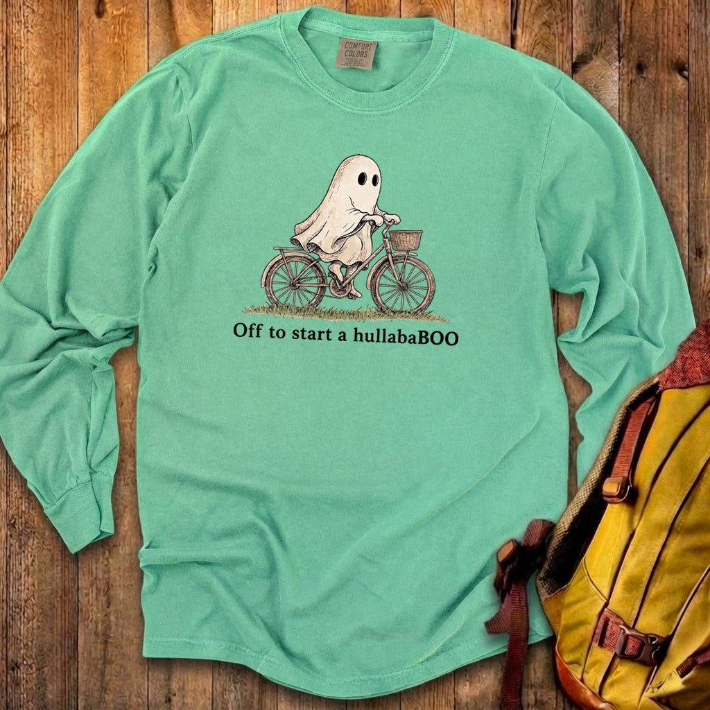 Ghost Riding a Bike Hullababoo Premium Long Sleeve