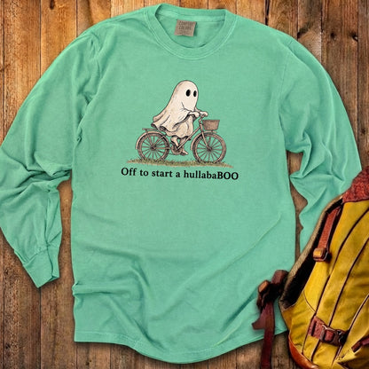 Ghost Riding a Bike Hullababoo Premium Long Sleeve
