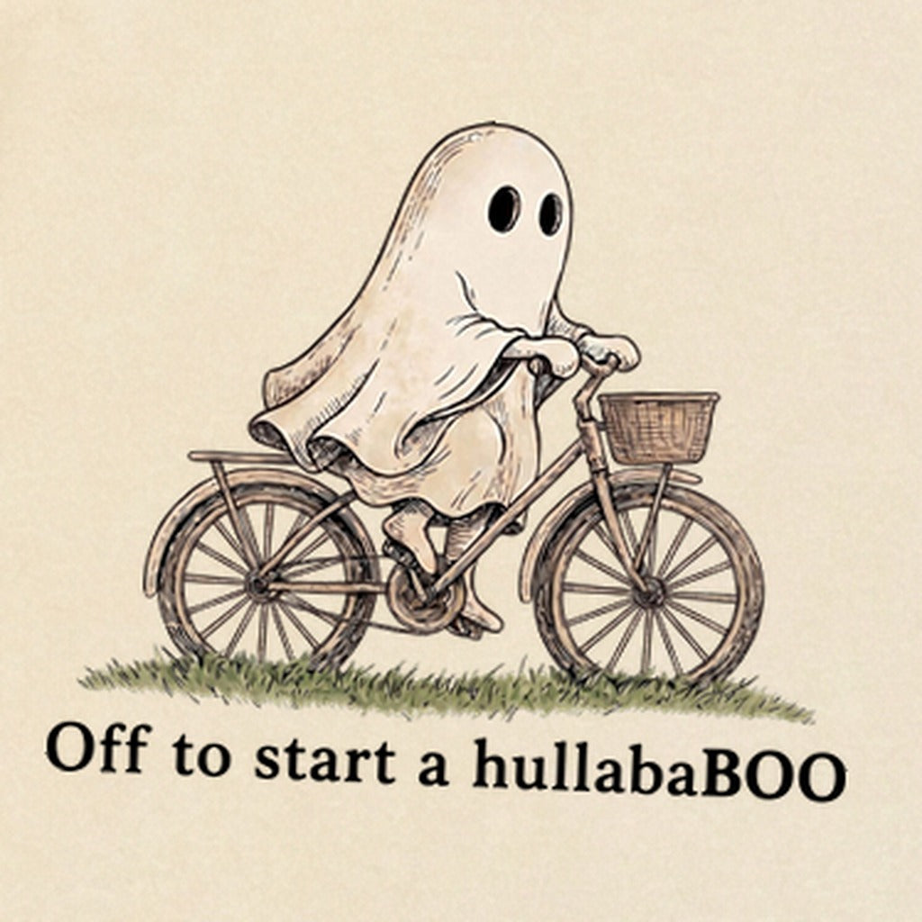 Ghost Riding a Bike Hullababoo Premium Long Sleeve