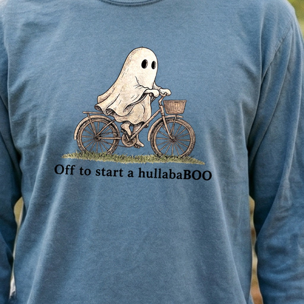 Ghost Riding a Bike Hullababoo Premium Long Sleeve