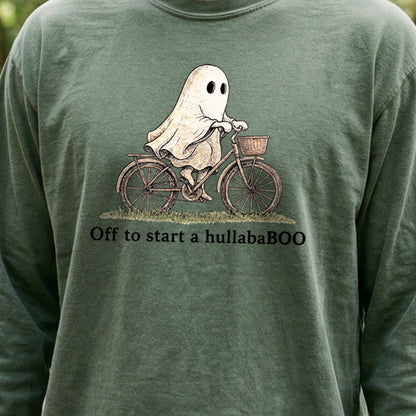 Ghost Riding a Bike Hullababoo Premium Long Sleeve