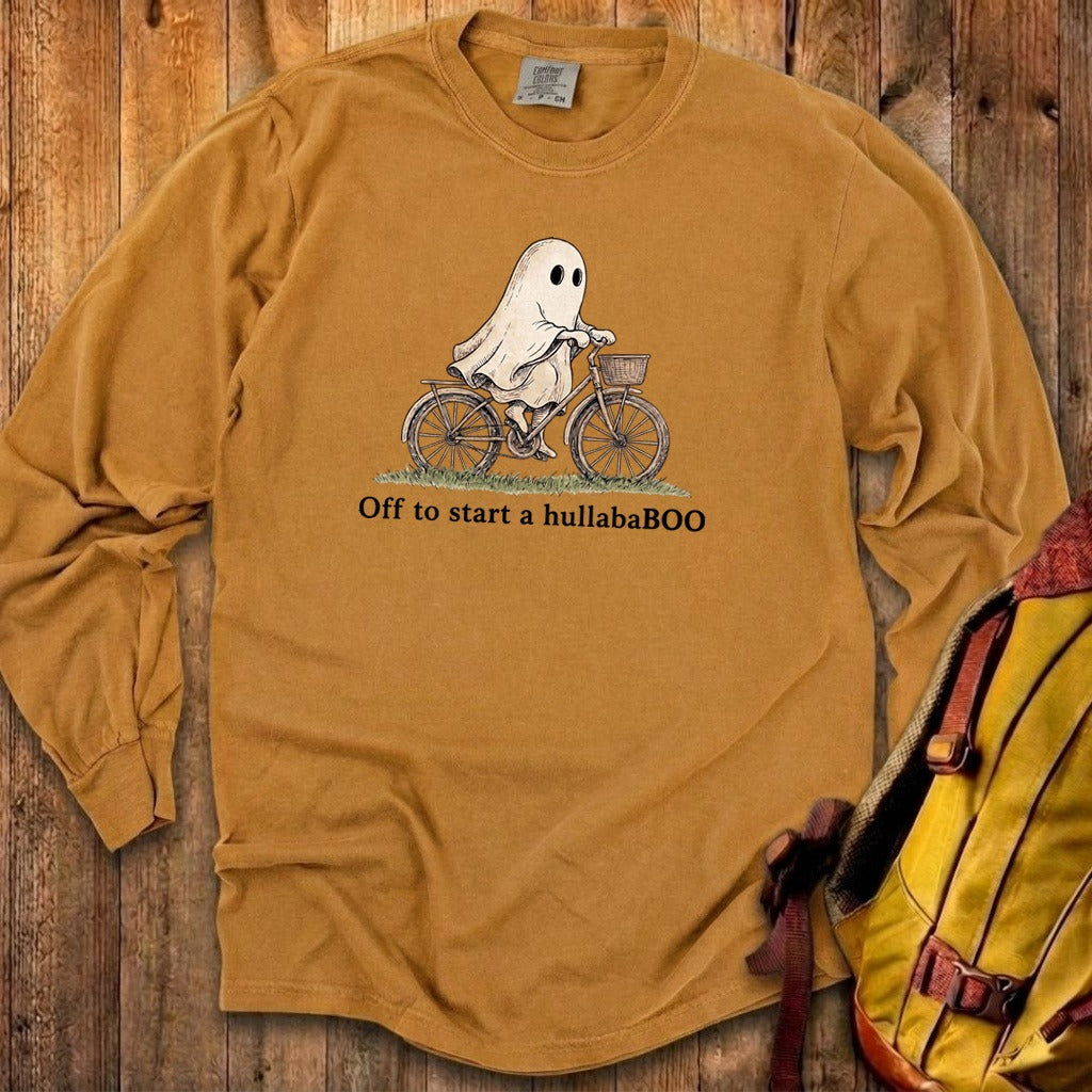 Ghost Riding a Bike Hullababoo Premium Long Sleeve