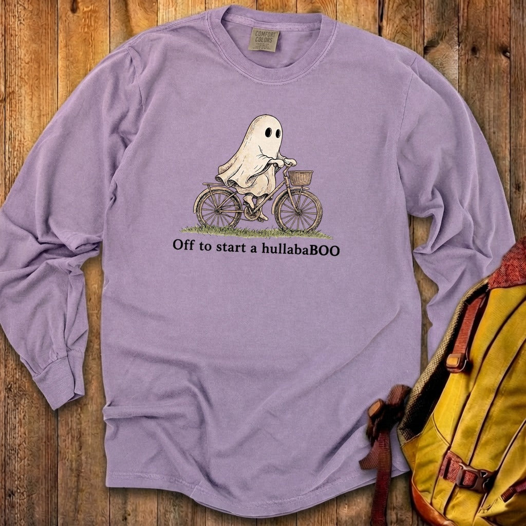 Ghost Riding a Bike Hullababoo Premium Long Sleeve