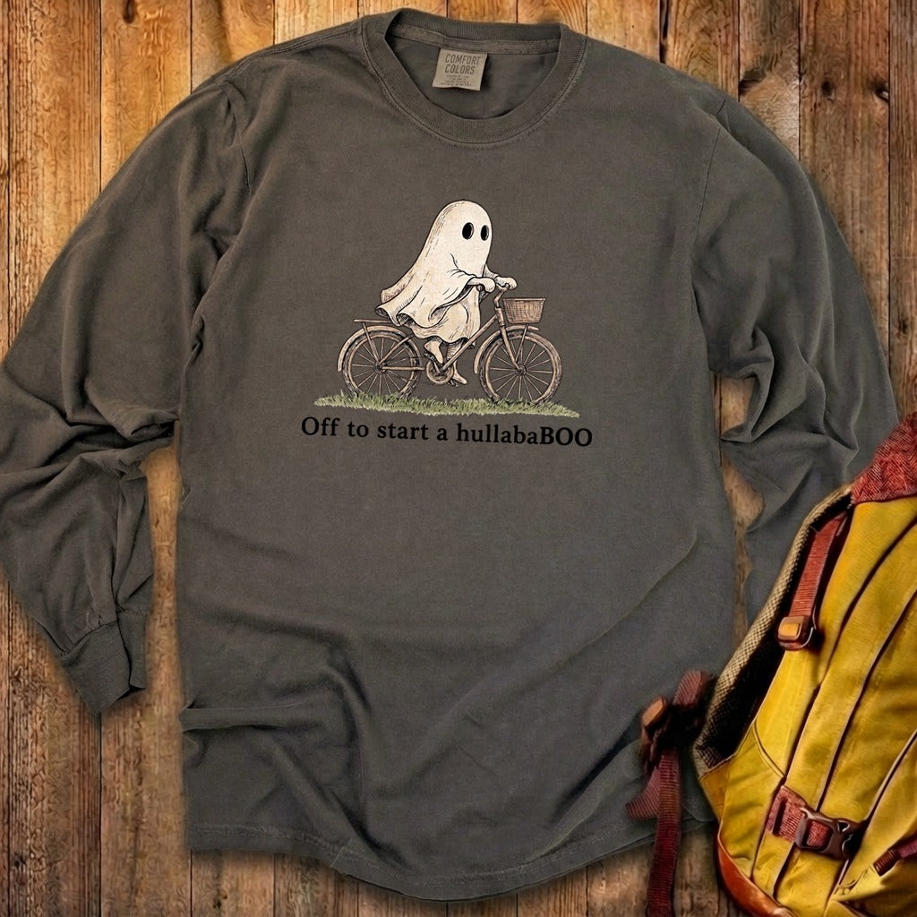 Ghost Riding a Bike Hullababoo Premium Long Sleeve