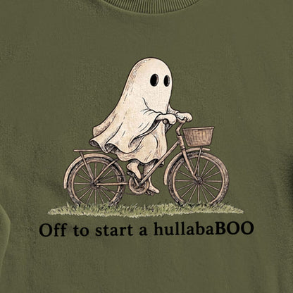 Ghost Riding a Bike Hullababoo Crewneck Sweatshirt