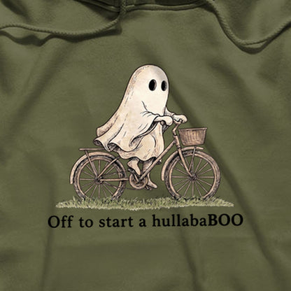 Ghost Riding a Bike Hullababoo Hoodie