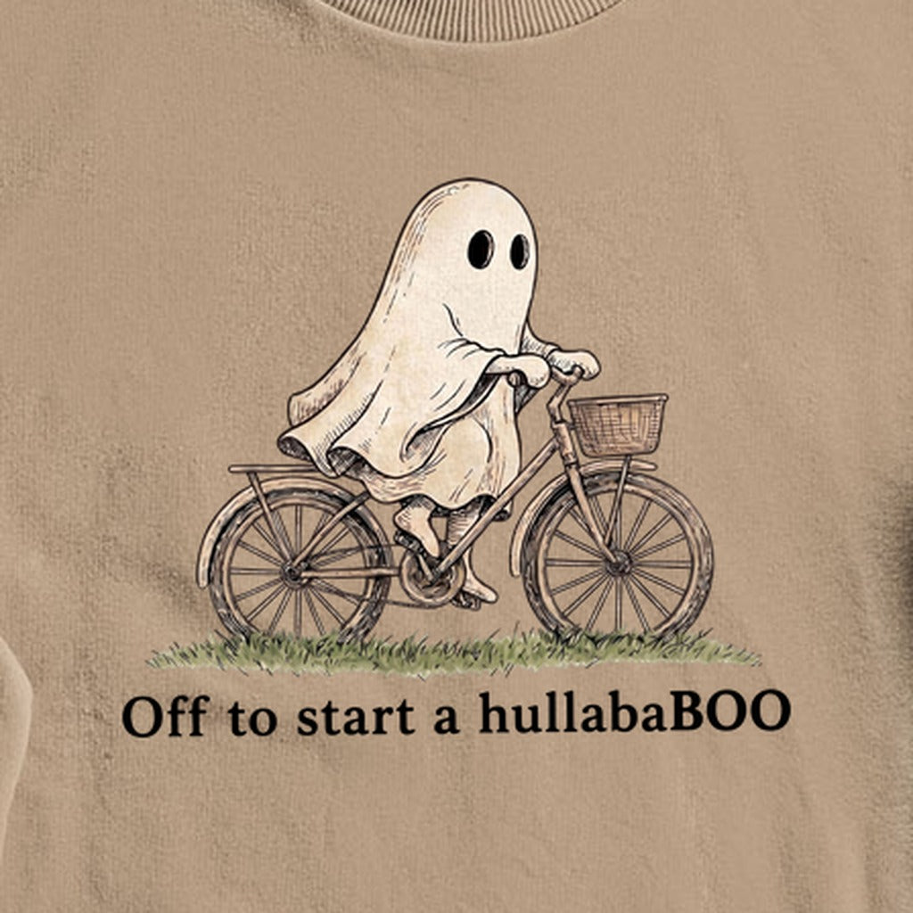 Ghost Riding a Bike Hullababoo Crewneck Sweatshirt