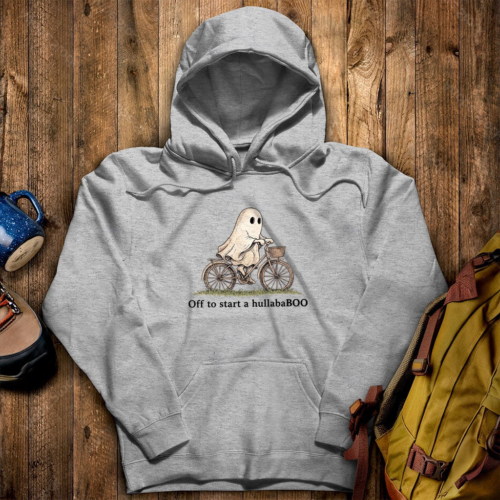Ghost Riding a Bike Hullababoo Hoodie