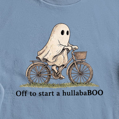 Ghost Riding a Bike Hullababoo Crewneck Sweatshirt
