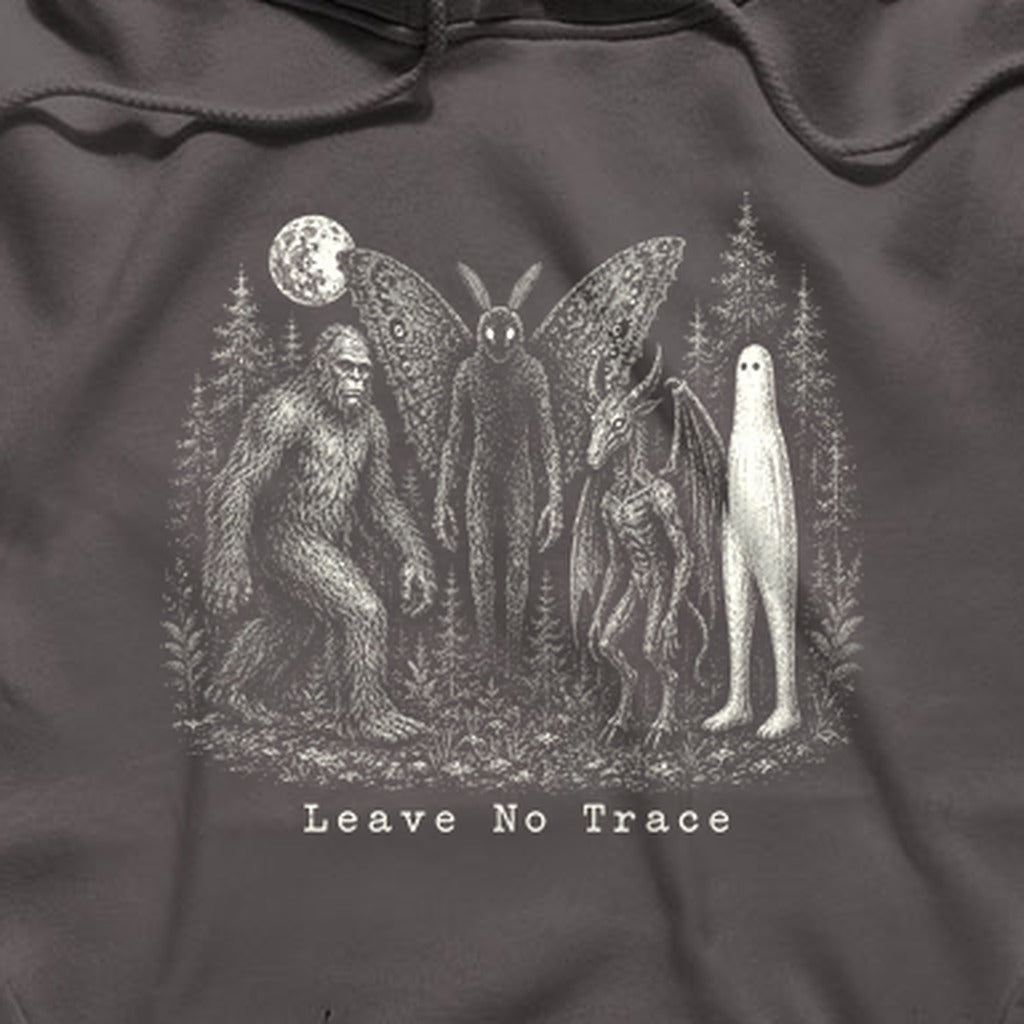 Bigfoot Mothman Jersey Devil Nightcrawler Leave No Trace Hoodie