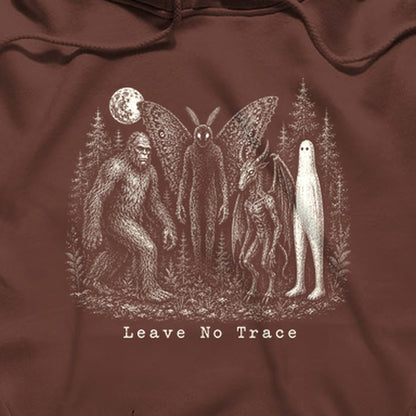 Bigfoot Mothman Jersey Devil Nightcrawler Leave No Trace Hoodie