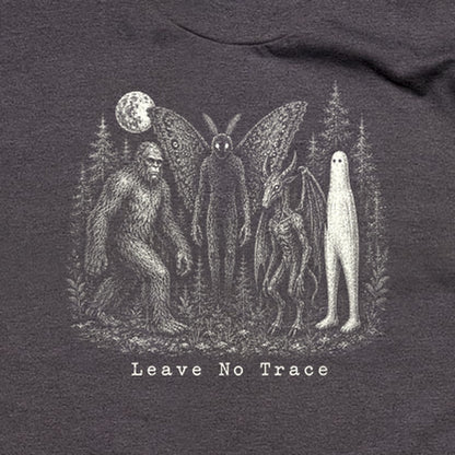 Bigfoot Mothman Jersey Devil Nightcrawler Leave No Trace T-Shirt