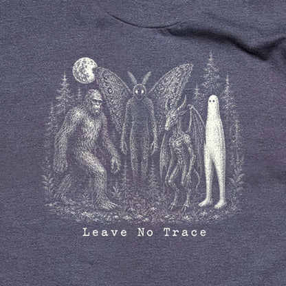 Bigfoot Mothman Jersey Devil Nightcrawler Leave No Trace T-Shirt
