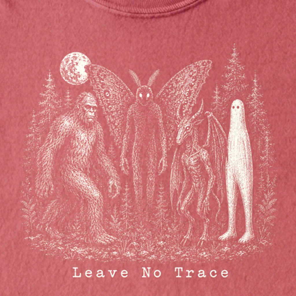 Bigfoot Mothman Jersey Devil Nightcrawler Leave No Trace Kids Cotton T-Shirt