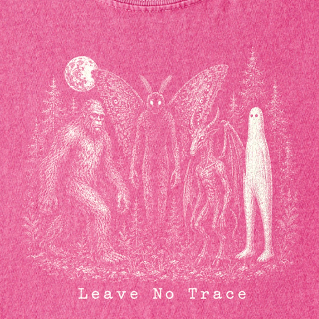 Bigfoot Mothman Jersey Devil Nightcrawler Leave No Trace Kids Cotton T-Shirt