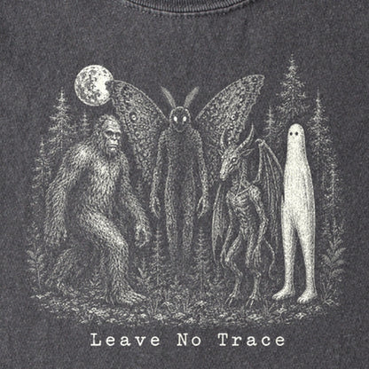 Bigfoot Mothman Jersey Devil Nightcrawler Leave No Trace Kids Cotton T-Shirt