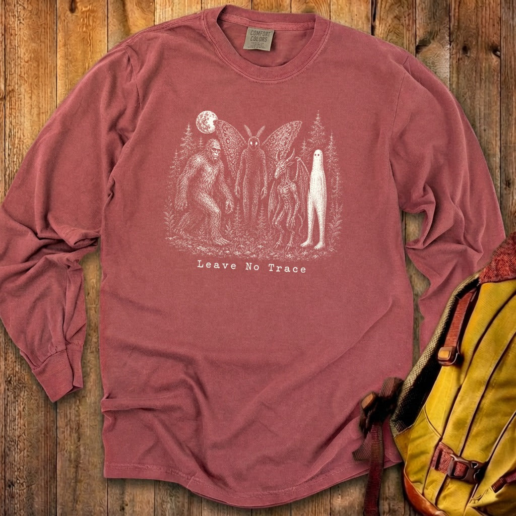 Bigfoot Mothman Jersey Devil Nightcrawler Leave No Trace Premium Long Sleeve