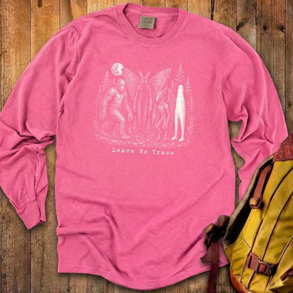 Bigfoot Mothman Jersey Devil Nightcrawler Leave No Trace Premium Long Sleeve