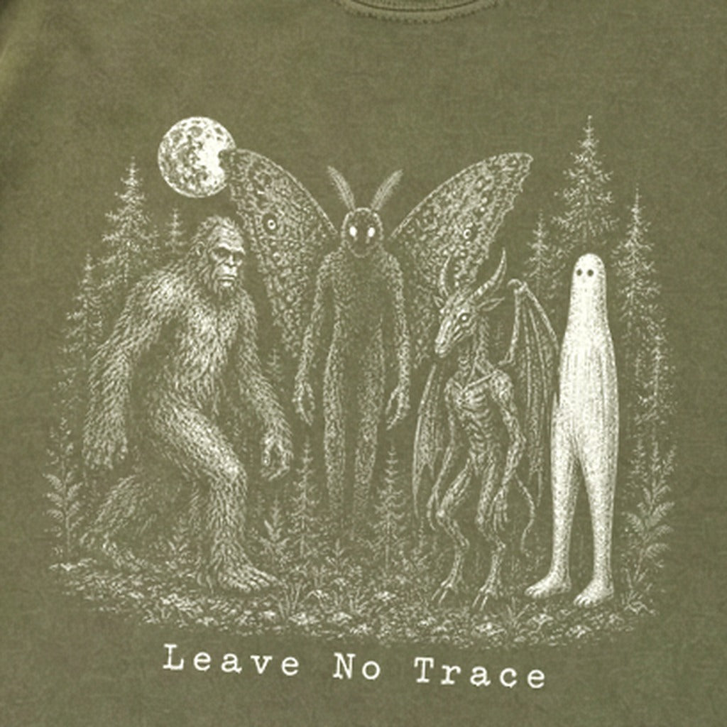 Bigfoot Mothman Jersey Devil Nightcrawler Leave No Trace Premium Long Sleeve