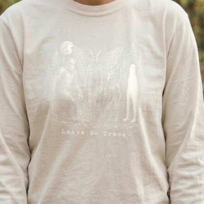 Bigfoot Mothman Jersey Devil Nightcrawler Leave No Trace Premium Long Sleeve