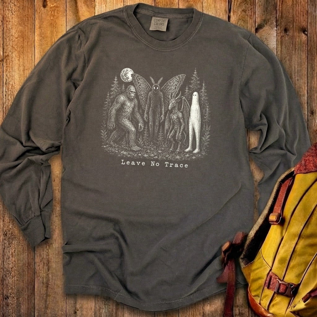 Bigfoot Mothman Jersey Devil Nightcrawler Leave No Trace Premium Long Sleeve