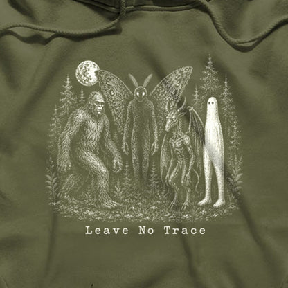 Bigfoot Mothman Jersey Devil Nightcrawler Leave No Trace Hoodie