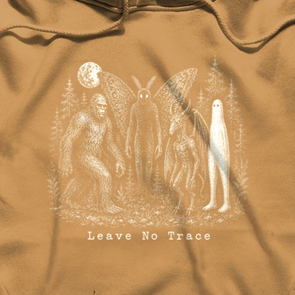 Bigfoot Mothman Jersey Devil Nightcrawler Leave No Trace Hoodie