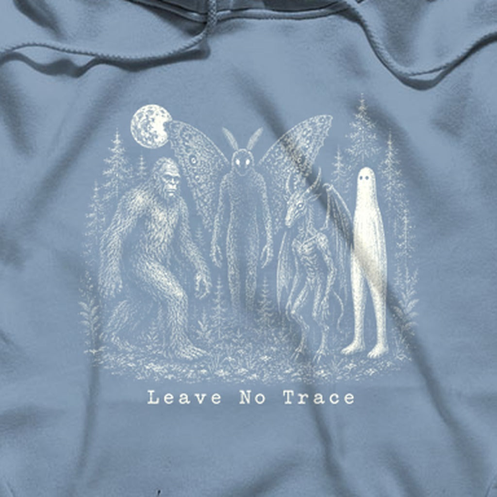 Bigfoot Mothman Jersey Devil Nightcrawler Leave No Trace Hoodie