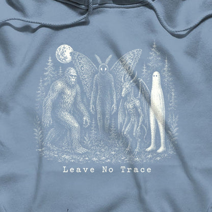 Bigfoot Mothman Jersey Devil Nightcrawler Leave No Trace Hoodie