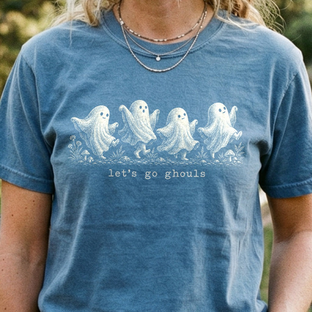 Let's Go Ghouls Cotton T-Shirt