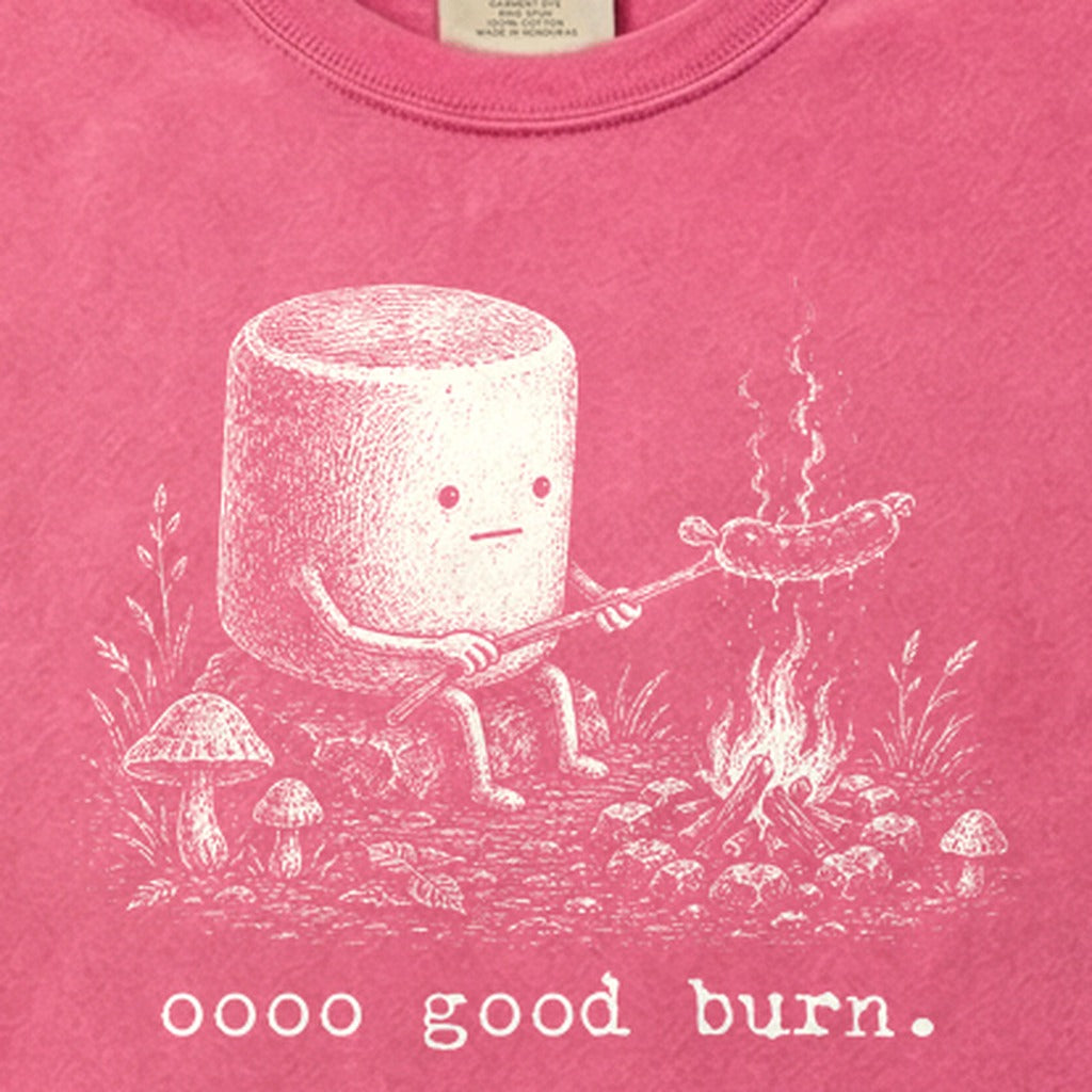Marshmallow Roasting a Hot Dog Cotton T-Shirt