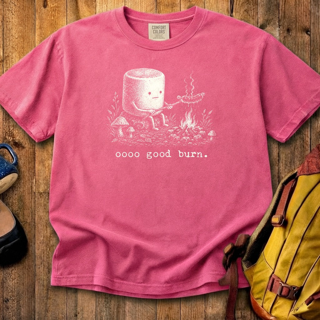 Marshmallow Roasting a Hot Dog Cotton T-Shirt