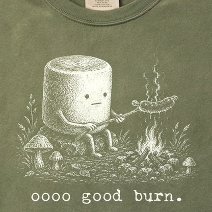 Marshmallow Roasting a Hot Dog Cotton T-Shirt