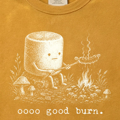Marshmallow Roasting a Hot Dog Cotton T-Shirt