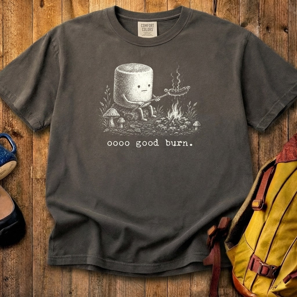 Marshmallow Roasting a Hot Dog Cotton T-Shirt