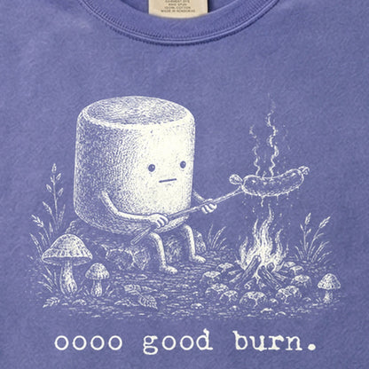 Marshmallow Roasting a Hot Dog Cotton T-Shirt