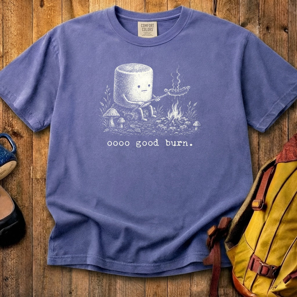 Marshmallow Roasting a Hot Dog Cotton T-Shirt