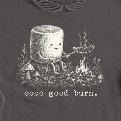 Marshmallow Roasting a Hot Dog Crewneck Sweatshirt