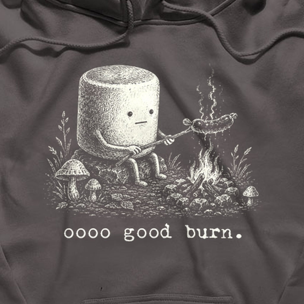 Marshmallow Roasting a Hot Dog Hoodie