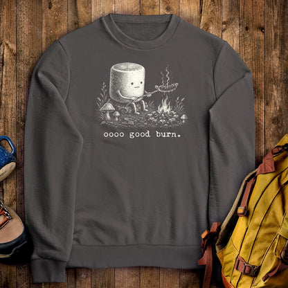 Marshmallow Roasting a Hot Dog Crewneck Sweatshirt